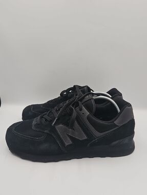 New Balance Men’s Black Suede & Mesh Sneaker